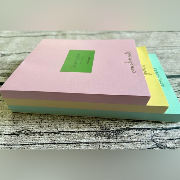 NWT! Kate Spade ♠️ stacked notepad 3 blocks in 1. 225 pages total - Picture 3 of 10